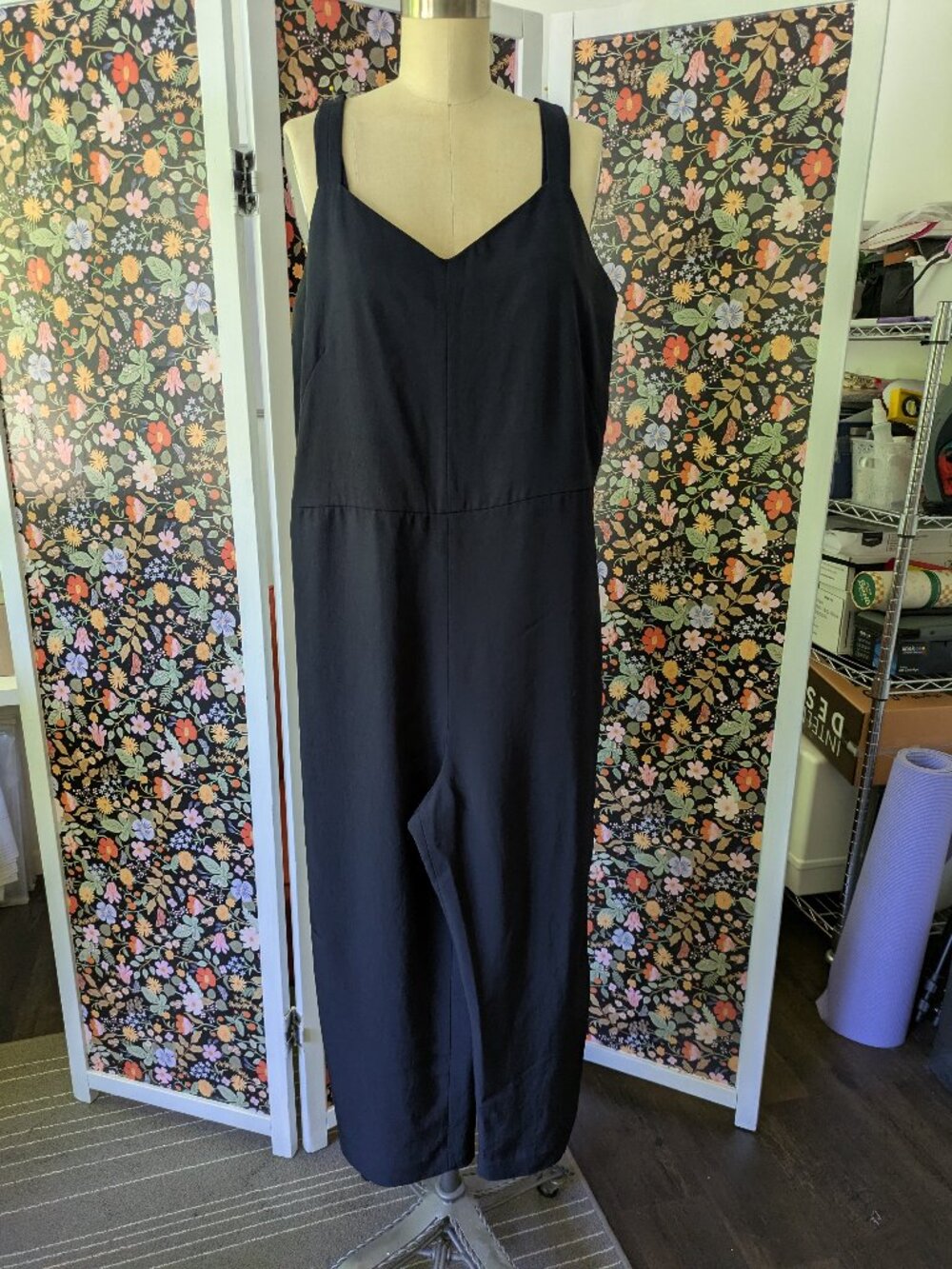 Everlane Navy Jumpsuit, Size 8